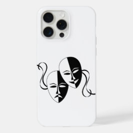 Theatermaskers Kunst iPhone 15 Pro Max Hoesje