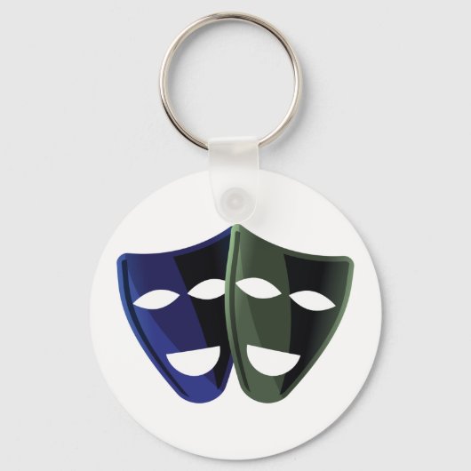 Theatermaskers Sleutelhanger (Voorkant)