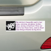 theatermobiel bumpersticker (Op auto)
