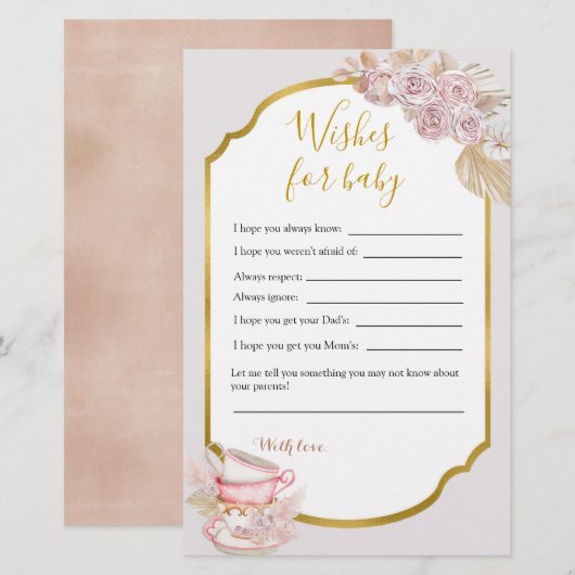 theaterpartij wenst Baby (Voorkant / Achterkant)