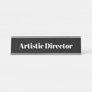 Theaterpersoneel Naam Bord Bureau Naambordje