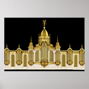 Theaterpijporgel Muur Kunst Poster