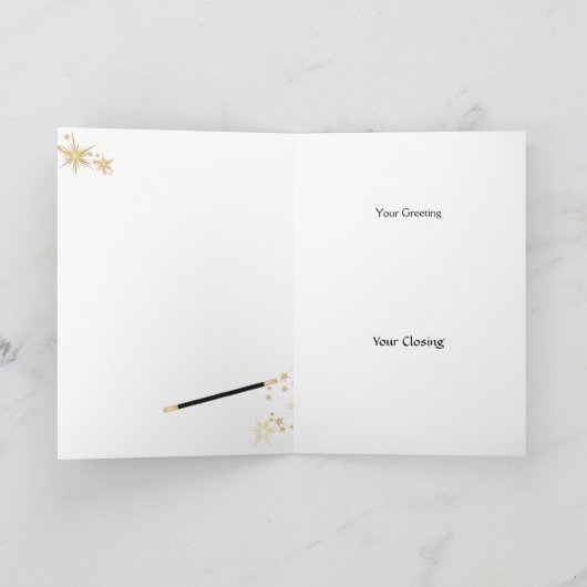 Theaterpodium Gefeliciteerd Custom Greeting Kaart (Binnen)