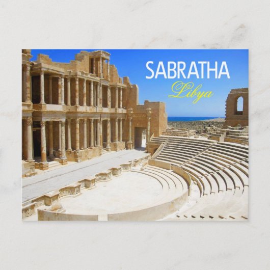 Theaterruïnes van Sabratha, Libië Briefkaart (Voorkant)