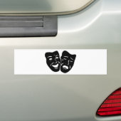 Theatersymbool Bumpersticker (Op auto)