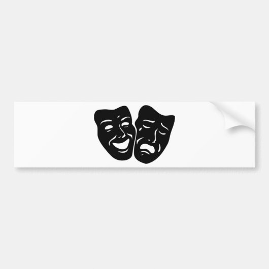 Theatersymbool Bumpersticker (Voorkant)