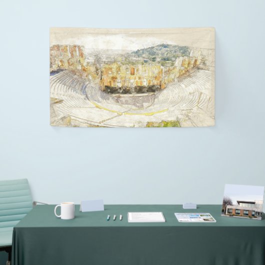 Théâtre antique d'Athènes Grèce Bannière - Voyage (Salon professionnel)