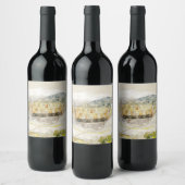 Théâtre antique d'Athènes Grèce Étiquette de vin (Bouteilles)