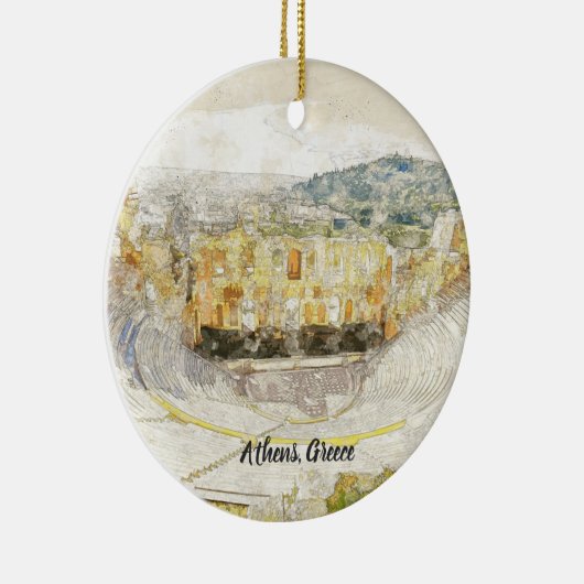 Théâtre antique d'Athènes Grèce Ornement en cérami (Droite)