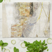 Théâtre antique d'Athènes Grèce Serviette de cuisi (Plié)