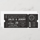 Théâtre de mariage de billets kaart (Voorkant / Achterkant)