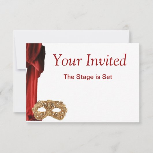 Théâtre Drama Queen,Opéra,Pièce,Musée Invitation (Devant)