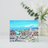 Théâtre grec à Taormina Carte postale (Debout devant)