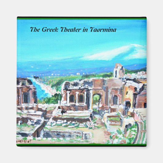 Théâtre grec à Taormina - Magnet (Devant)