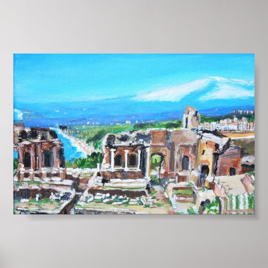 Théâtre grec en Sicile - Poster (Devant)