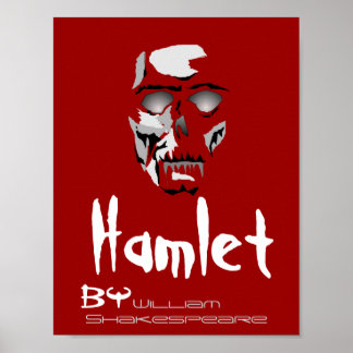 Théâtre Jouer Poster Hamlet Par William Shakespear