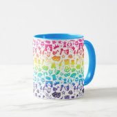 Théâtre Lover Rainbow Icons Mug (Devant droit)