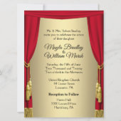 Théâtre Mariage Thème Invitation (Devant)