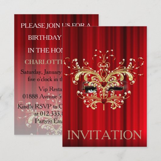 Théâtre Marilyn Monroe Invitation musicale (Devant / Derrière)