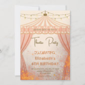 Theatre Marquee Party Invitation – Birthday invite (Devant)