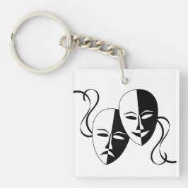 Theatre Masks Art  Sleutelhanger