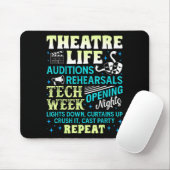 Theatre Nerd Actor Funny Musical Theater Geek Thes Muismat (Met muis)