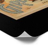 Théâtre vintage affiche la fille de cirque (Coin)