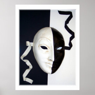 Theatrisch masker poster