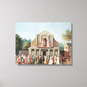 Theatrisch optreden in de Saint-Laurent Canvas Afdruk