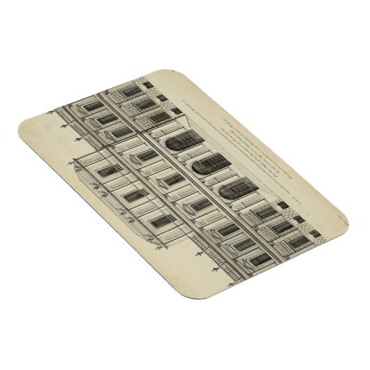 Theatrische stijlgevel van Colen Campbell Magneet (Rechterzijde)