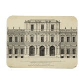 Theatrische stijlgevel van Colen Campbell Magneet (Horizontaal)