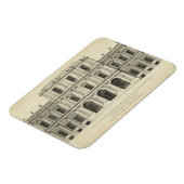 Theatrische stijlgevel van Colen Campbell Magneet (Linkerzijde)