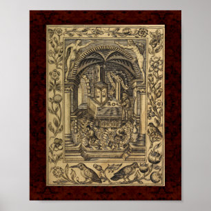 Theatrum Chemicum: 1652 Alchemy Illustration Poster