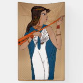 Theban Ancient Grieks Egyptisch Spandoek (Verticaal)