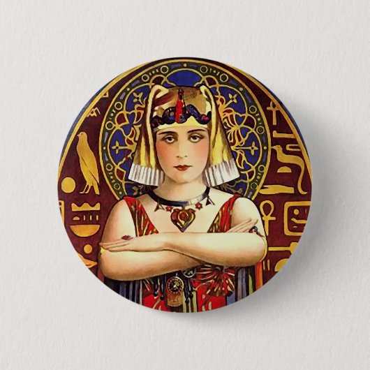 Theda Bara als Cleopatra Film Ronde Button 5,7 Cm (Voorkant)