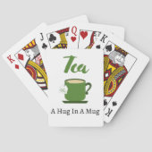 Thee A Hug in een Mok die kaarten speelt (Achterkant)