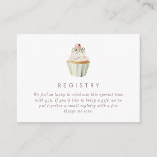 Thee Baby Shower Registratie QR Code Informatiekaartje