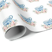 Thee Bruiloft met Thee-uitnodiging Cadeaupapier (Rol Hoek)