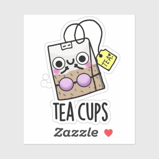 Thee Cups Grappige Bra Puns Sticker (Vel)