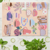 Thee en boeken theedoek (Gevouwen)