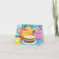 Thee en cake liefde van veraf