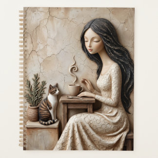Thee- en kattenjournaal The Quiet Studio Planner