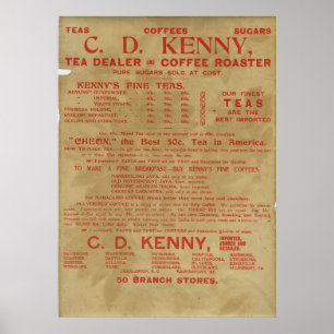 thee en koffie en 1943 poster
