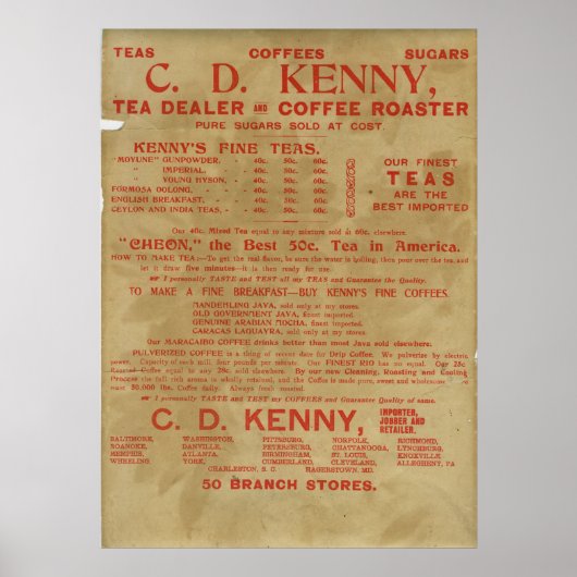 thee en koffie en 1943 poster (Voorkant)