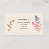 Thee en meer  visitekaartje (Achterkant)