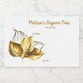 thee- en Tea-blend-voedseletiketten Voedselcontainer Etiket (Enkel label)