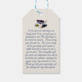 Thee Exchange aanvraag Behuizing Kaart- Theezakvor Cadeaulabel (Achterkant)