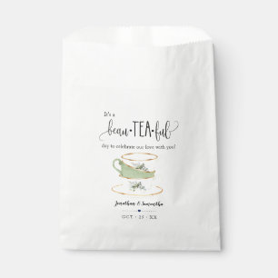 Thee Favor Tassen groen eucalyptus bruiloft tas Bedankzakje