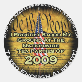 Thee feest 2009 ronde sticker