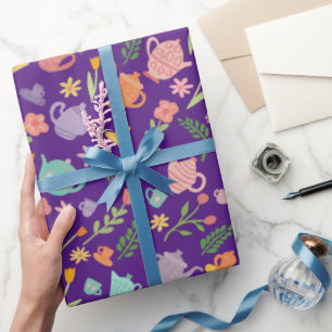 Thee feest Verjaardag Bruids- Pasen Lente Bloemstu Cadeaupapier